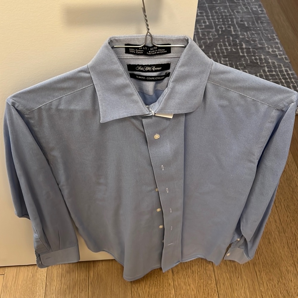 Saks fifth avenue slim fit dress shirt